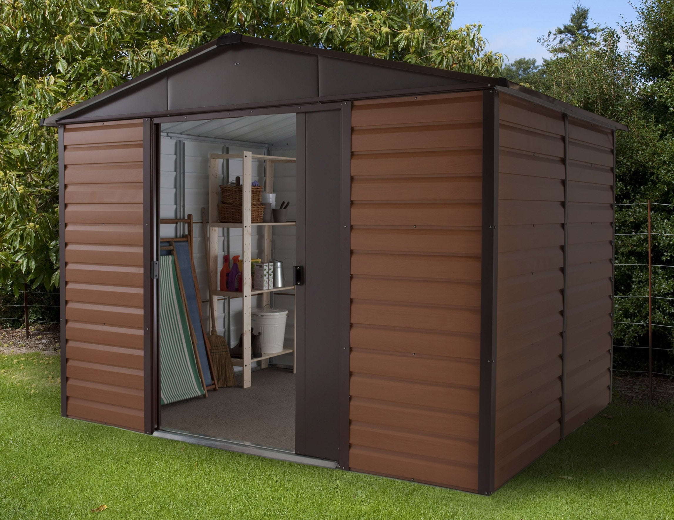 Yardmaster 'Woodview Shiplap' Metal Shed