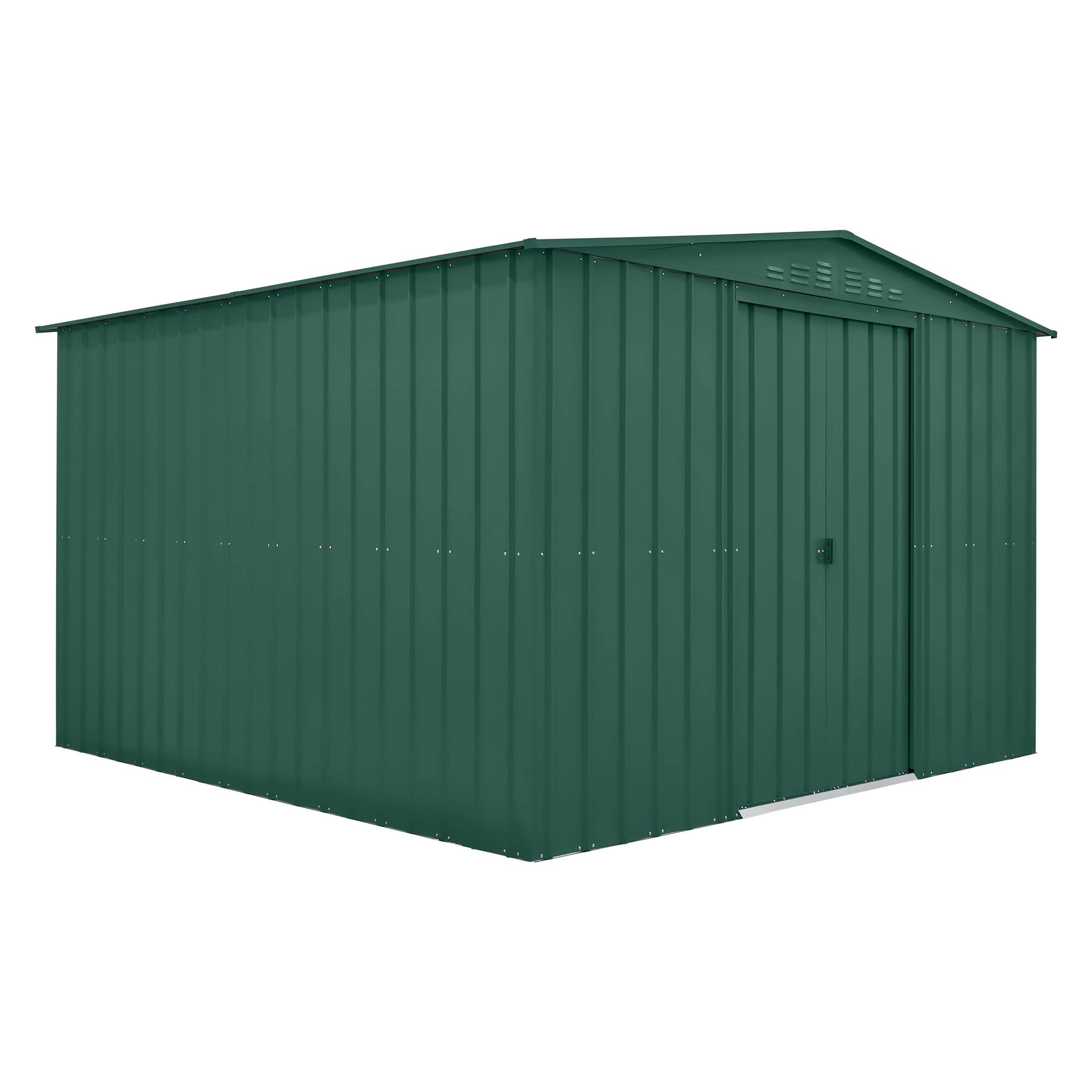 Globel Green Apex Metal Shed