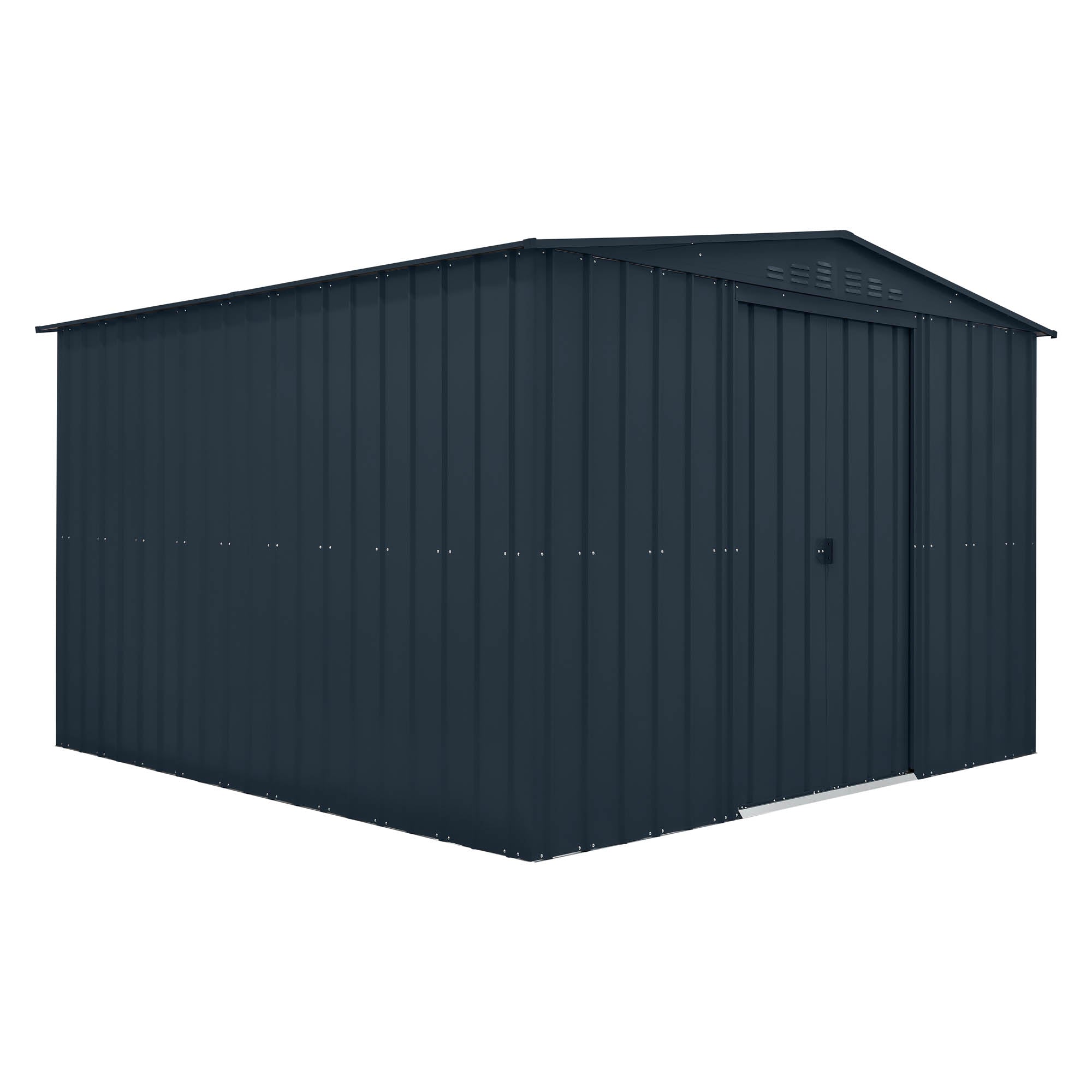 Globel Grey Apex Metal Shed