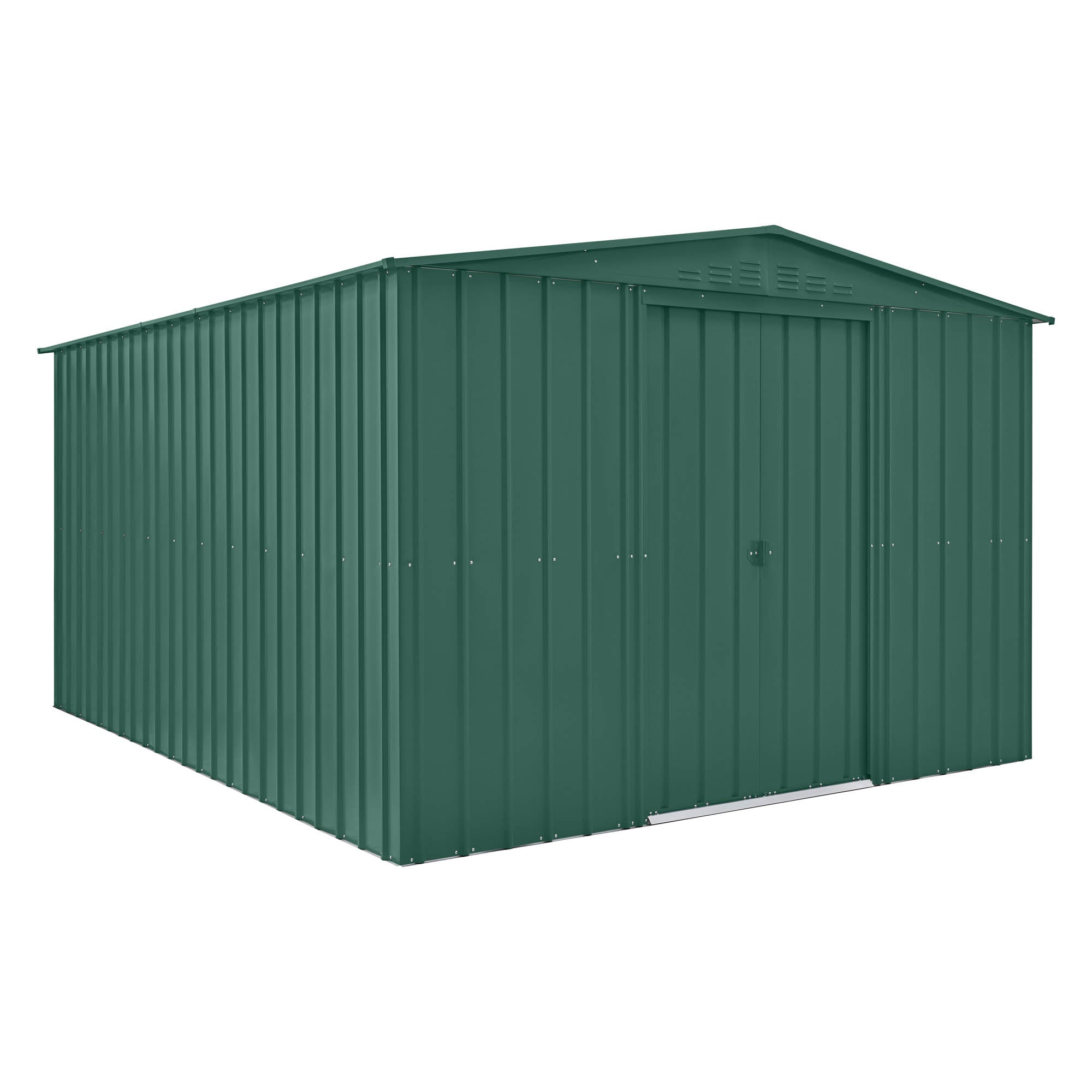 Globel Green Apex Metal Shed