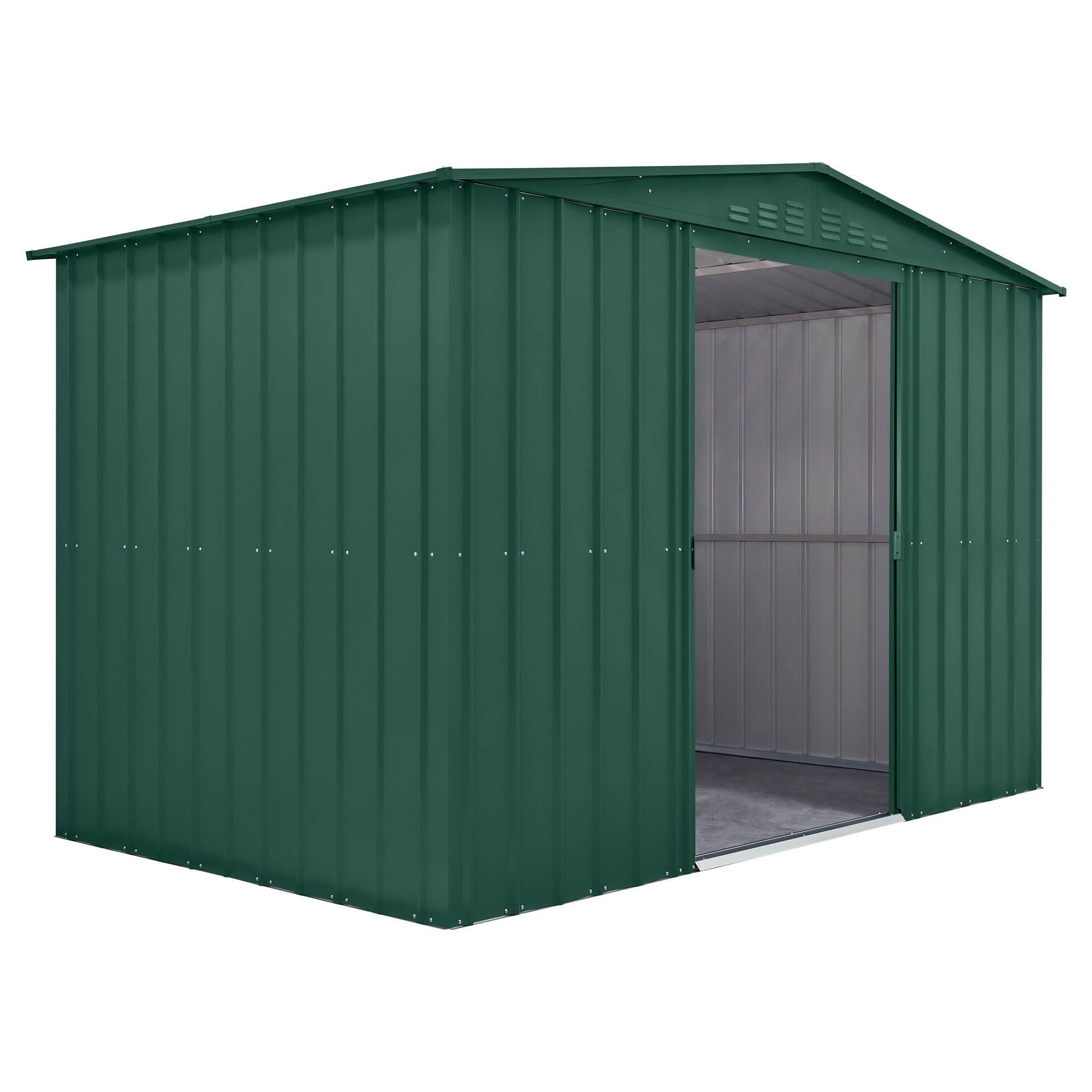 Globel Green Apex Metal Shed