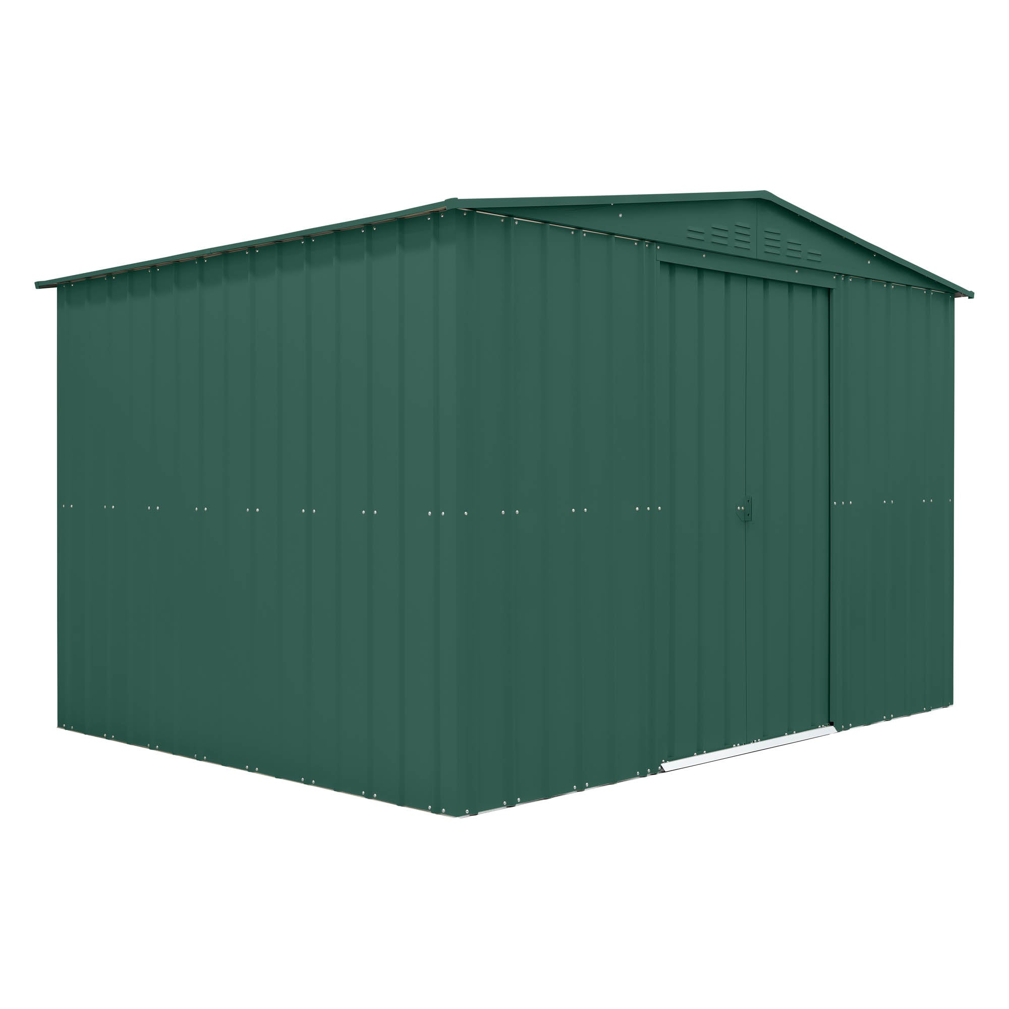 Globel Green Apex Metal Shed
