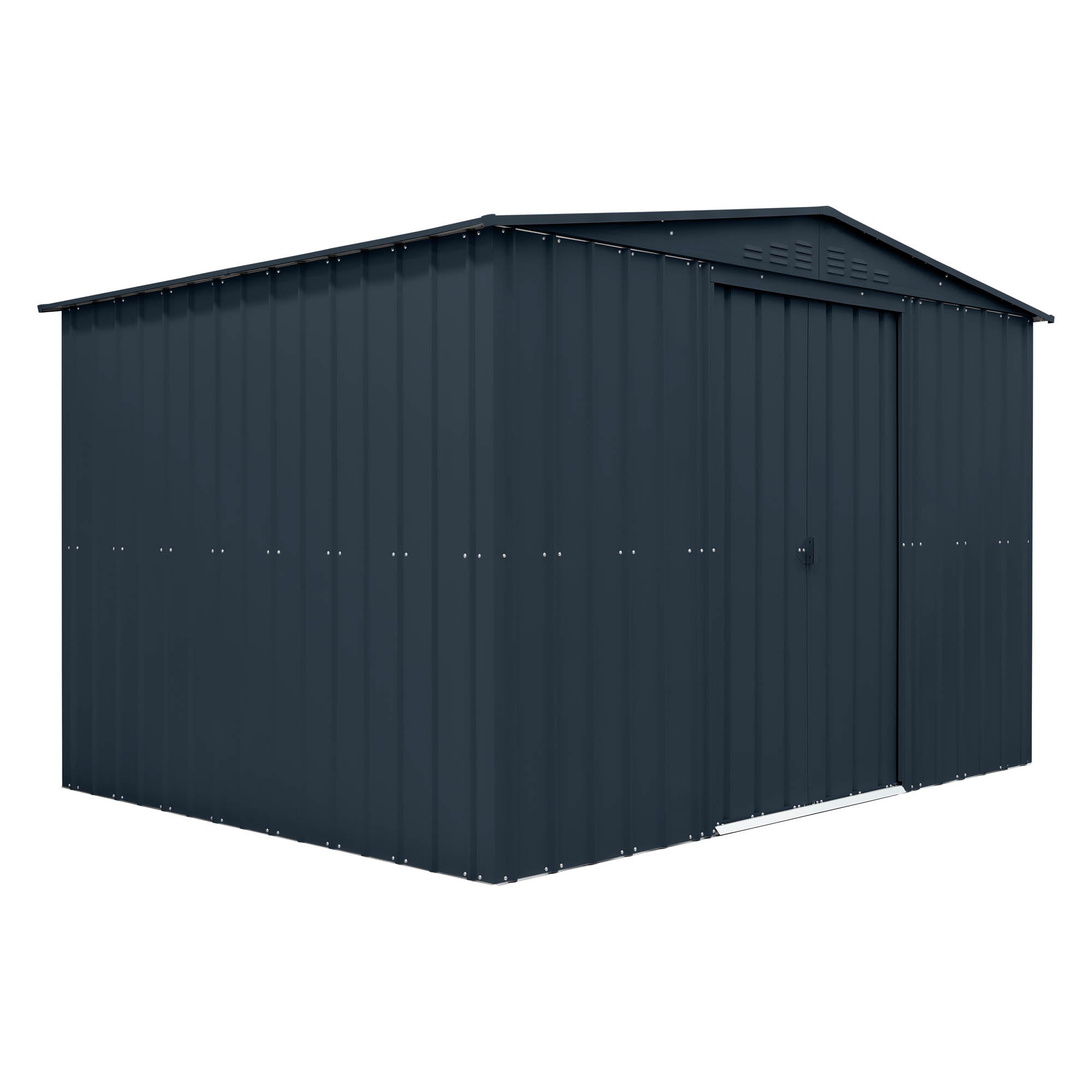 Globel Grey Apex Metal Shed