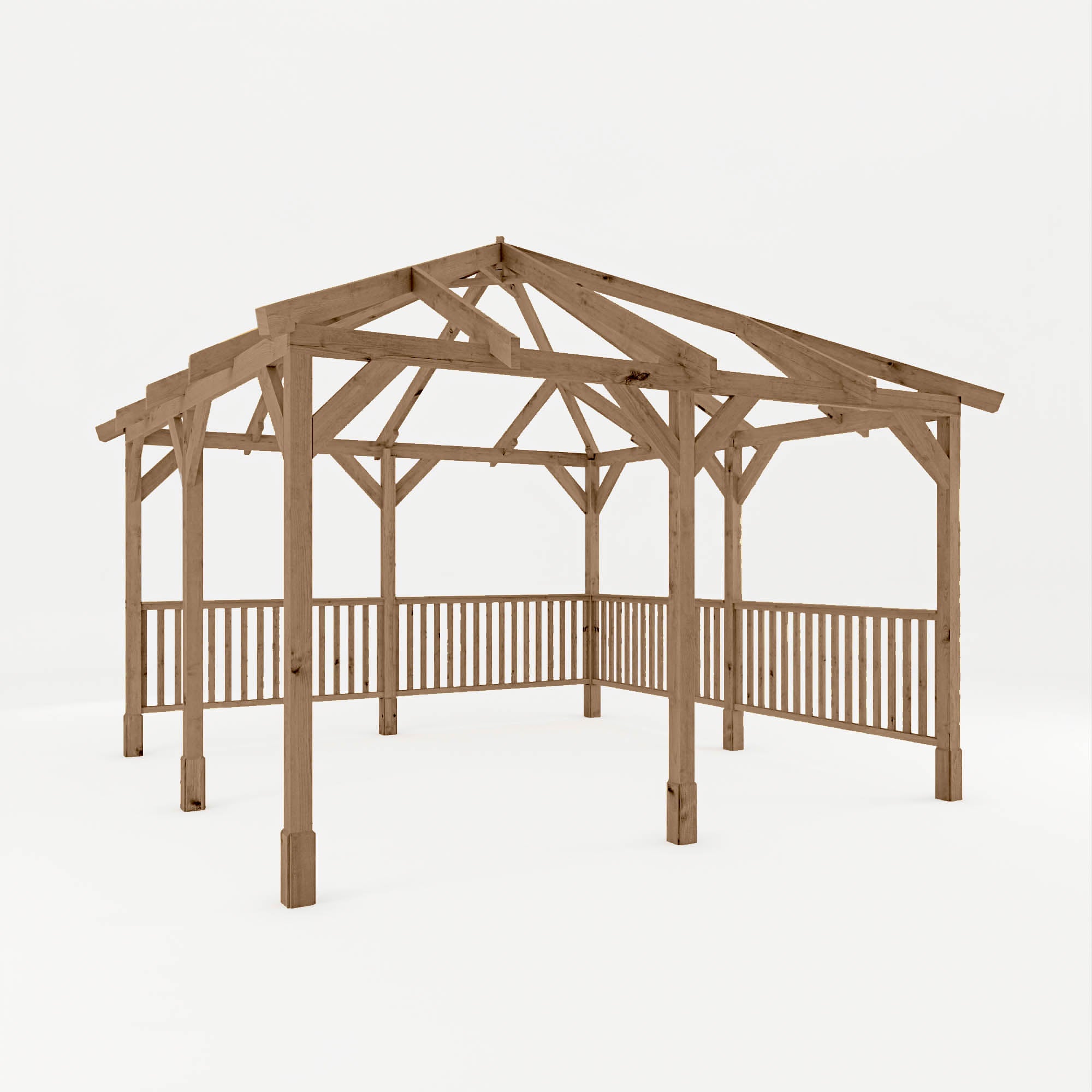 4m x 4m Pressure Treated Gazebo