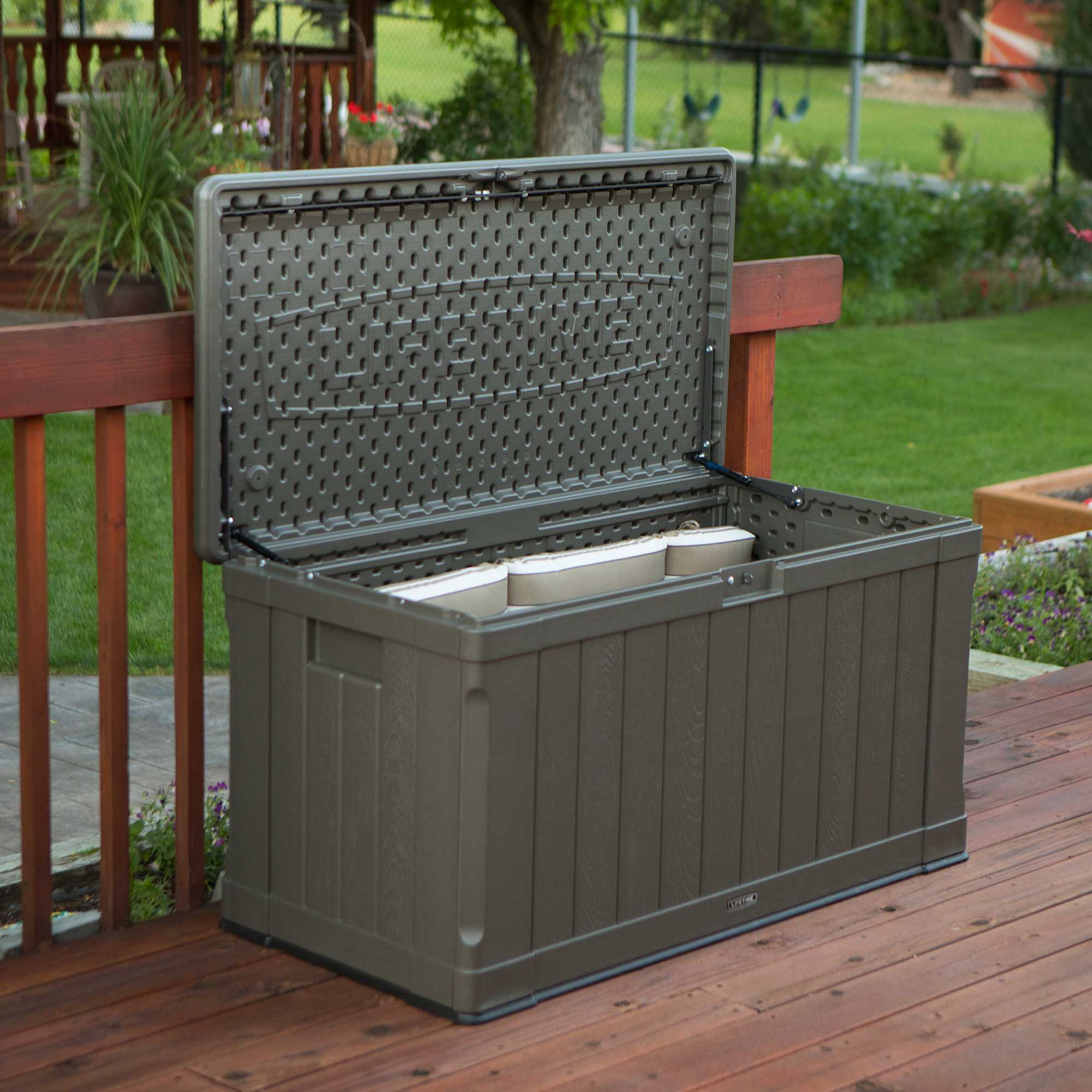 Lifetime Outdoor Storage Deck Box - Dark Grey