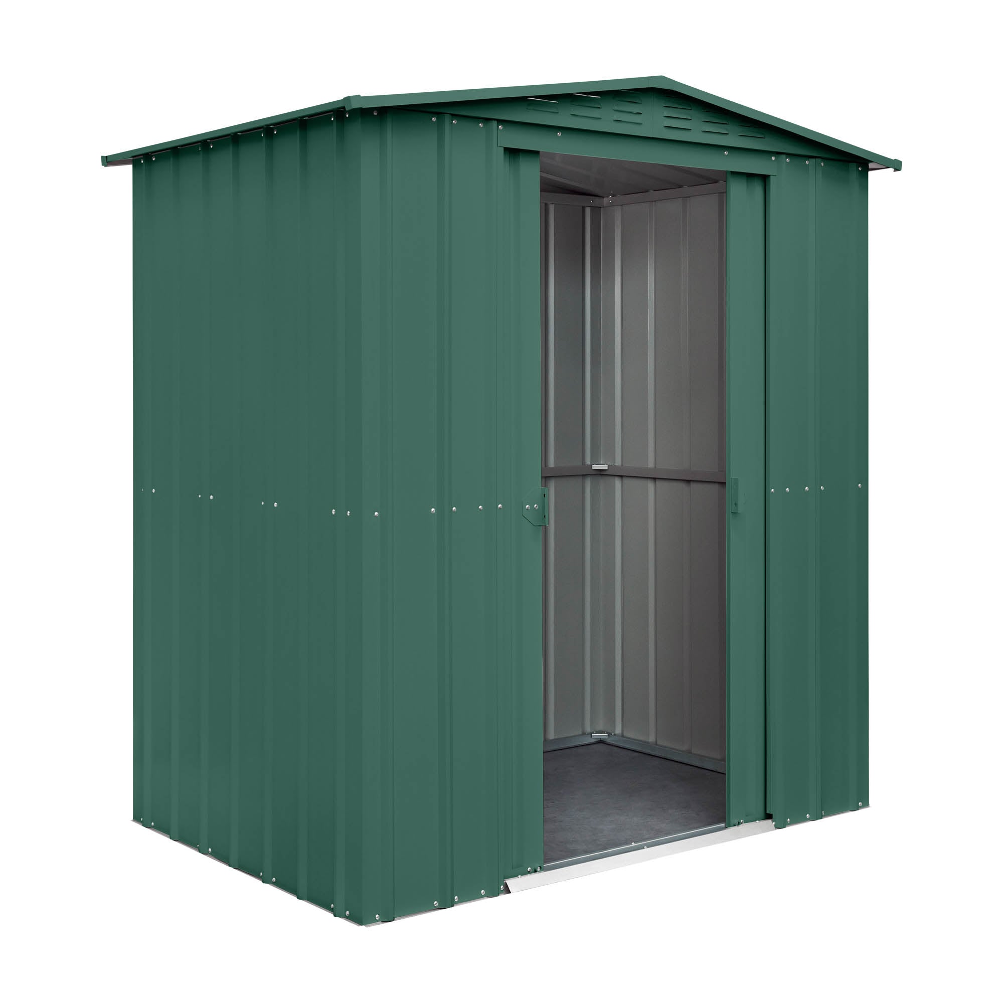 Globel Green Apex Metal Shed