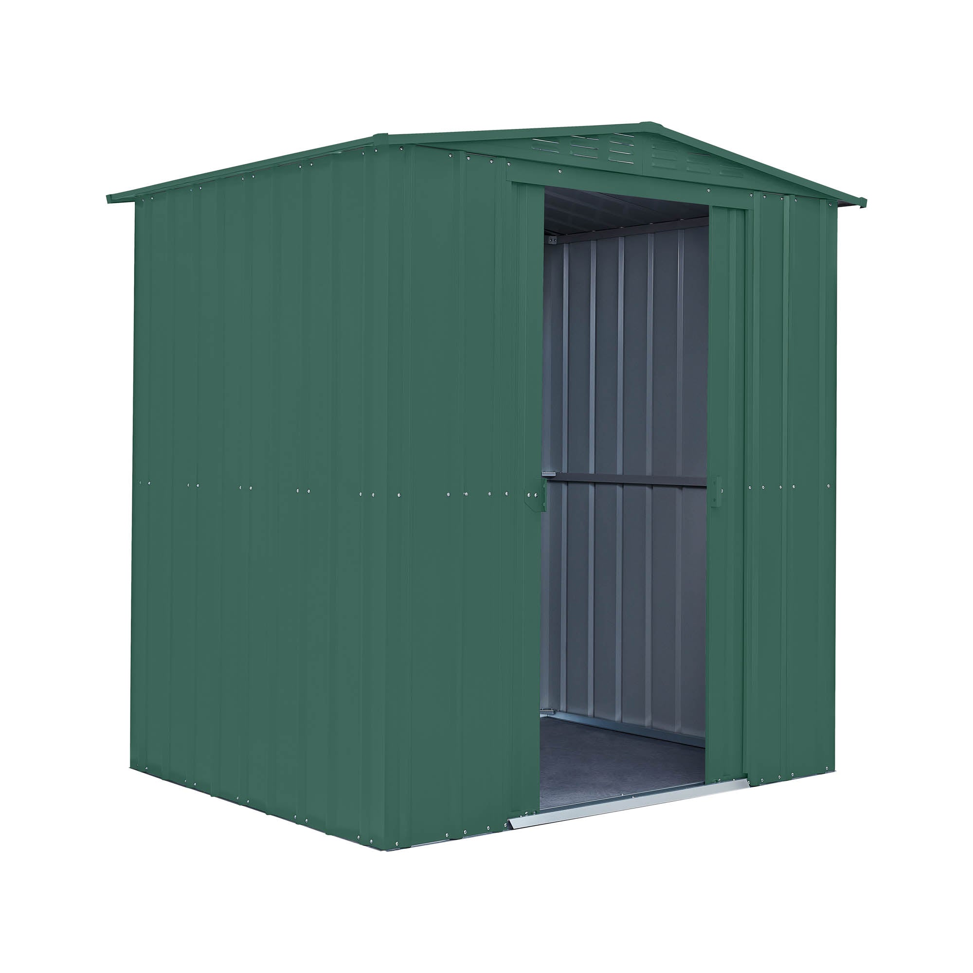 Globel Green Apex Metal Shed