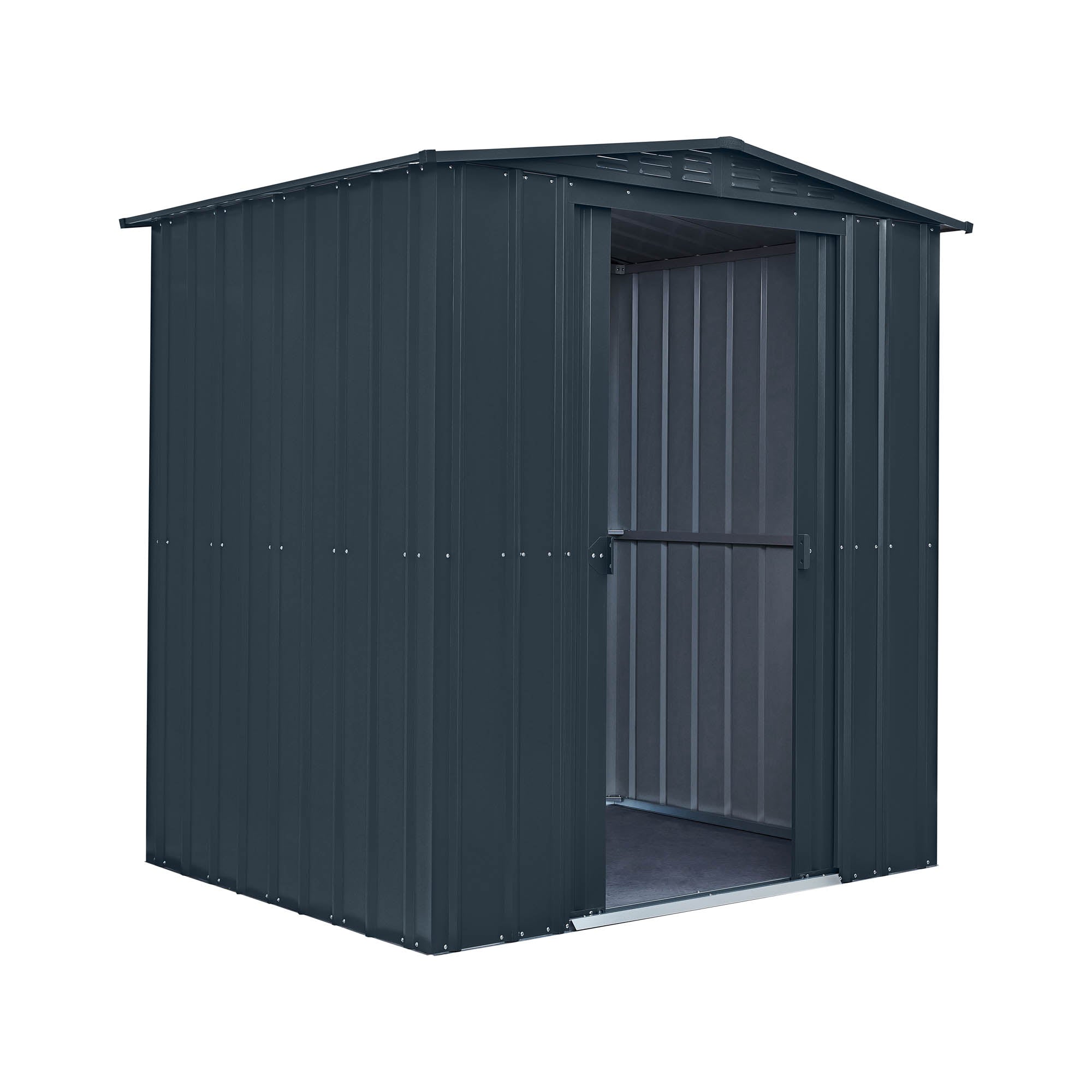 Globel Grey Apex Metal Shed
