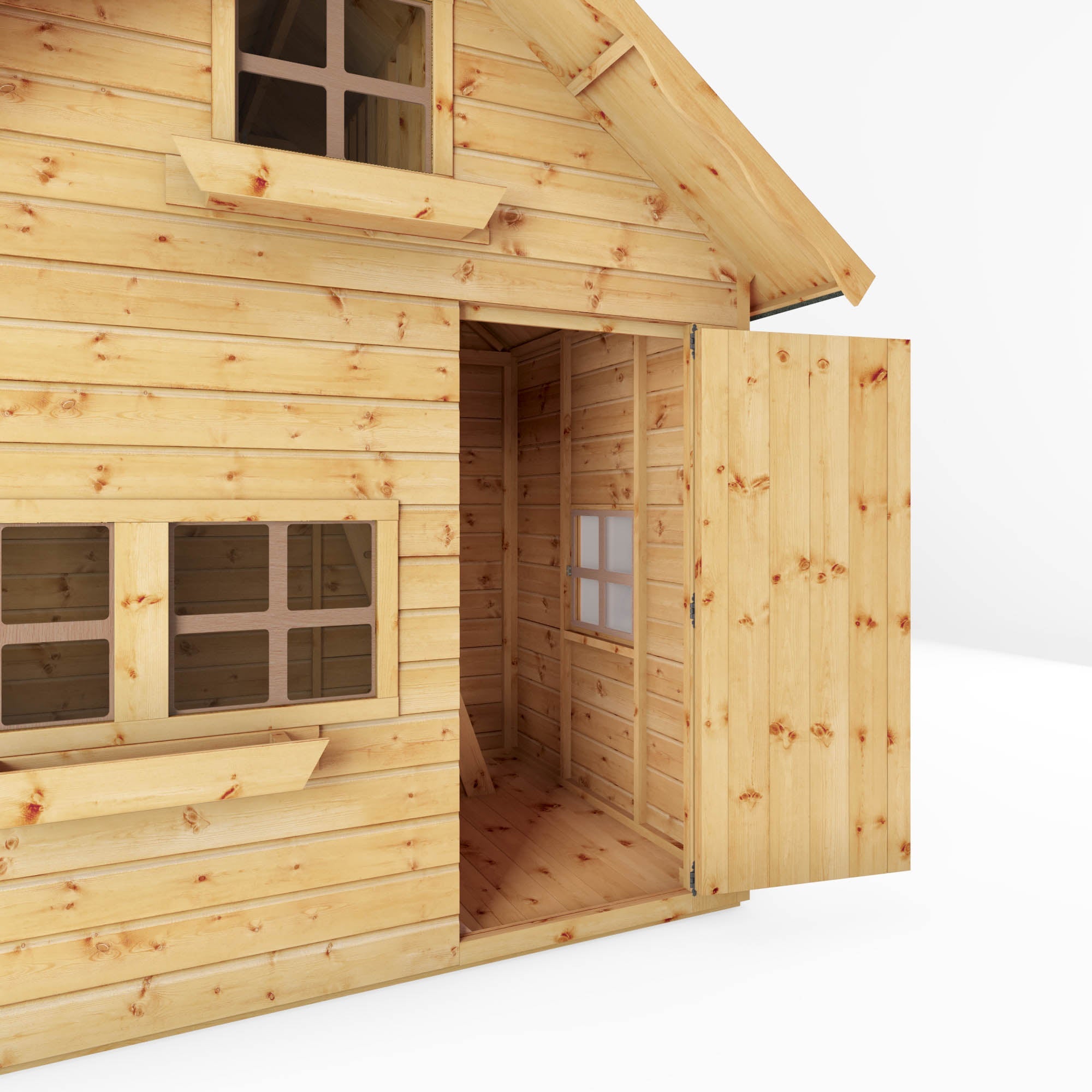 8 x 6 Double Storey Swiss Cottage Playhouse