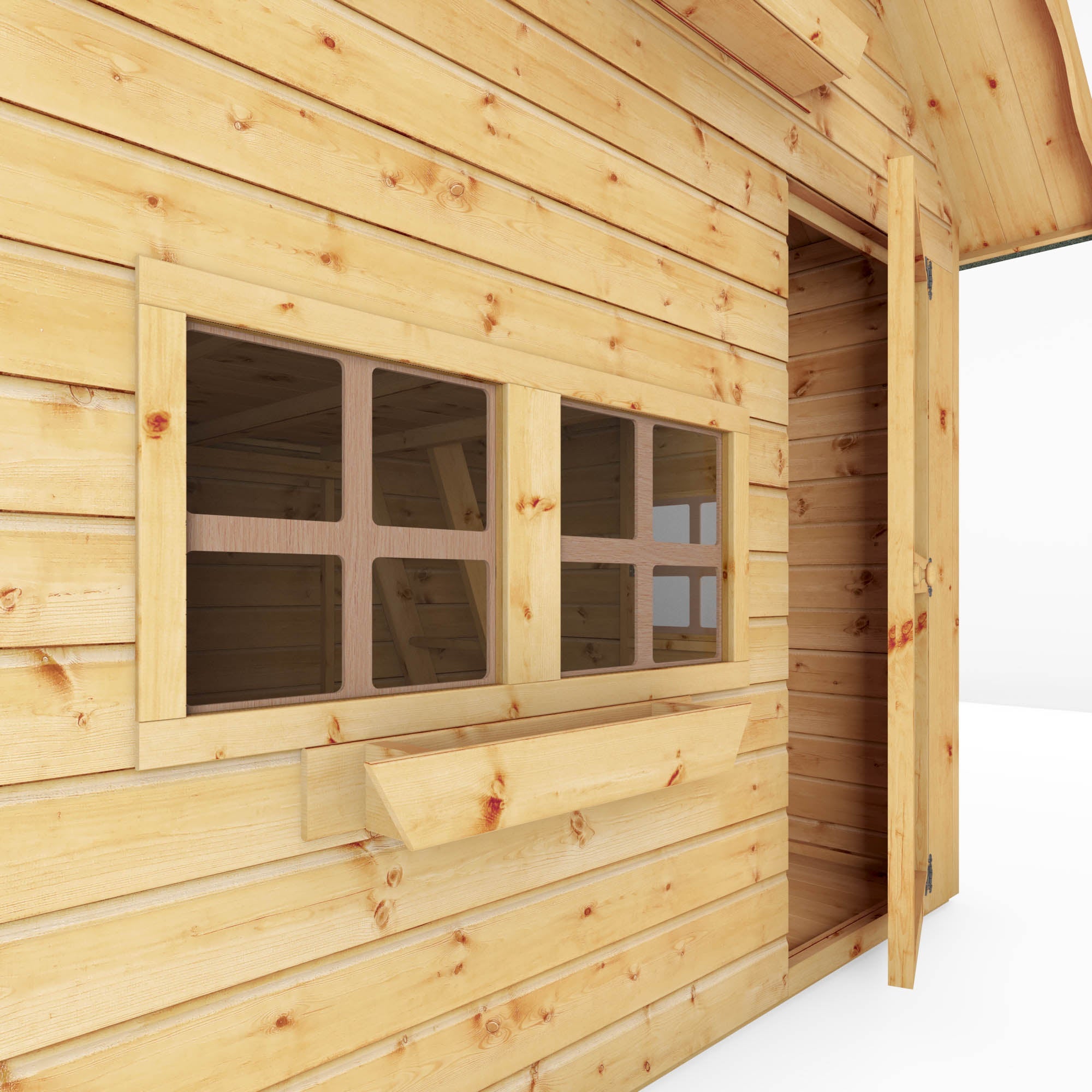 8 x 6 Double Storey Swiss Cottage Playhouse