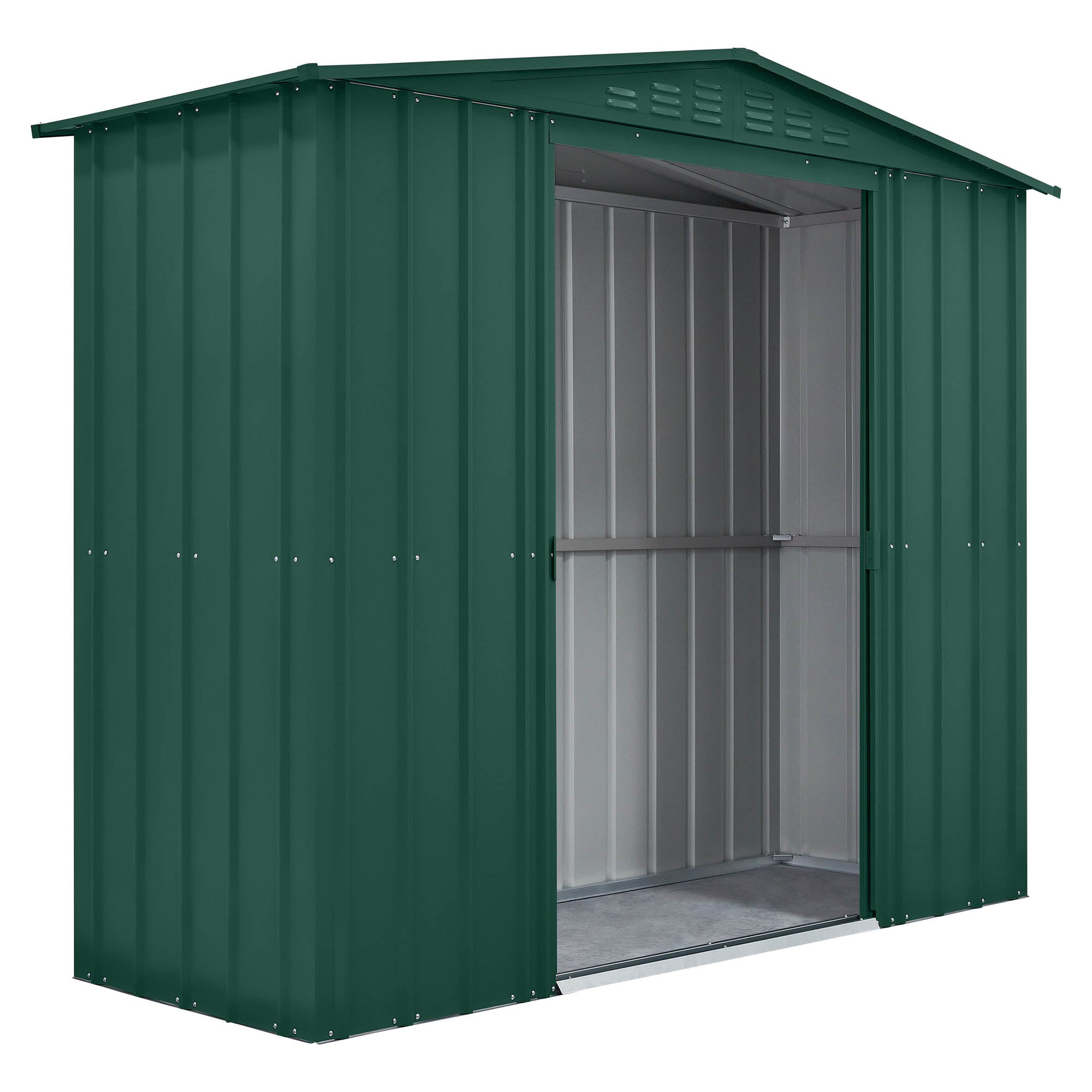 Globel Green Apex Metal Shed