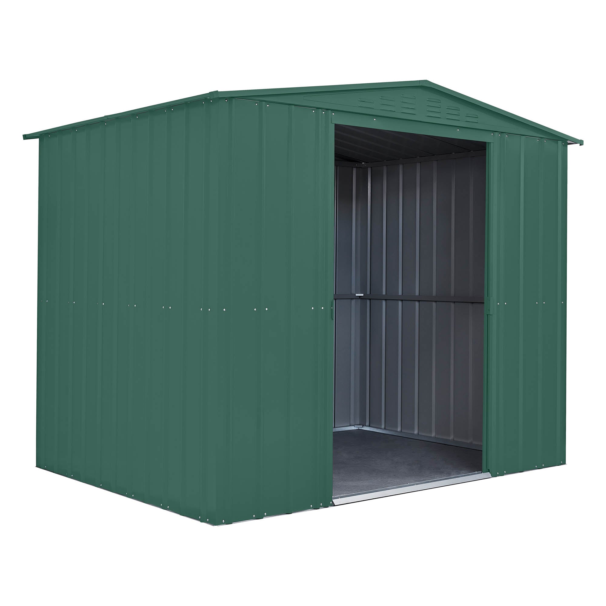 Globel Green Apex Metal Shed