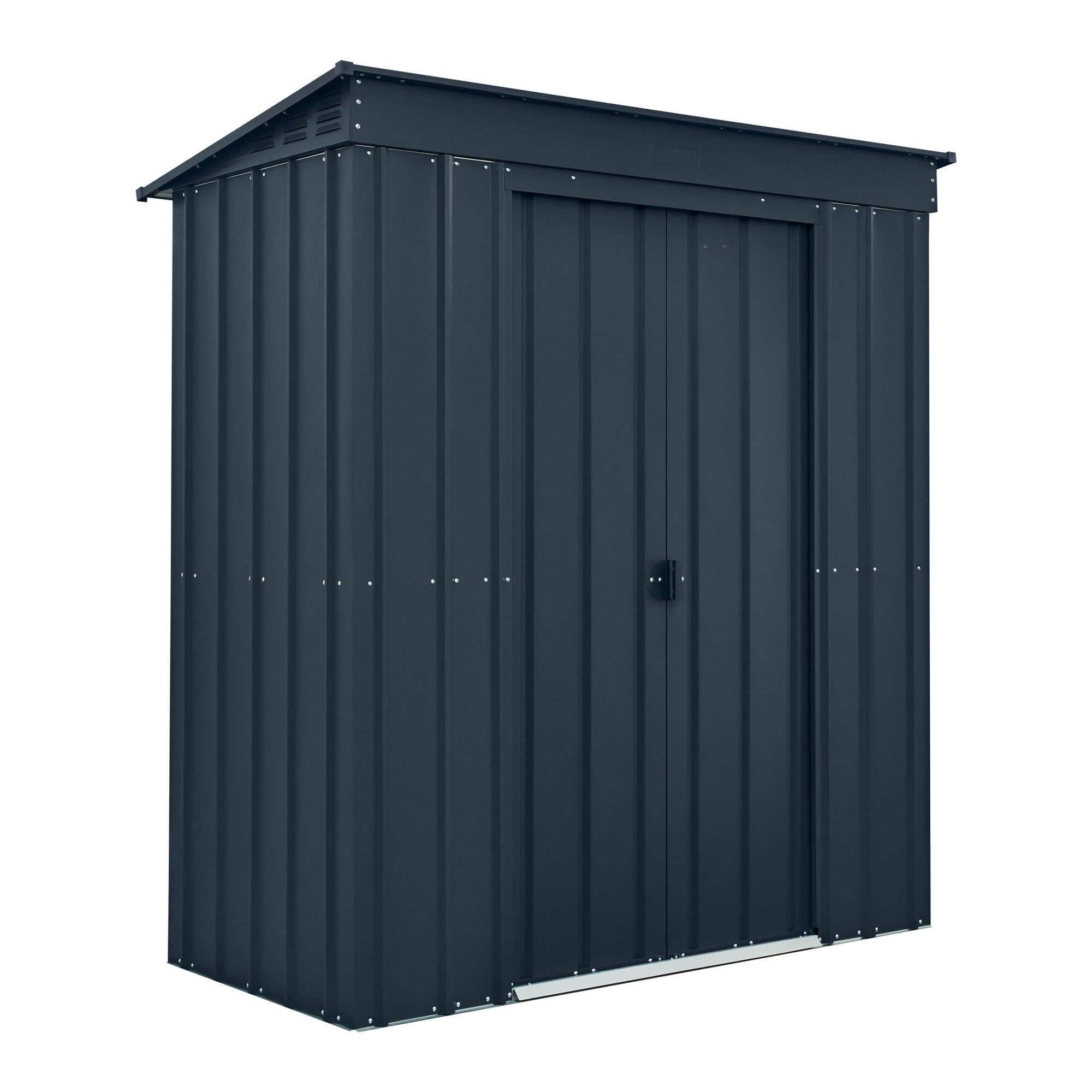 Globel Grey Pent Metal Shed