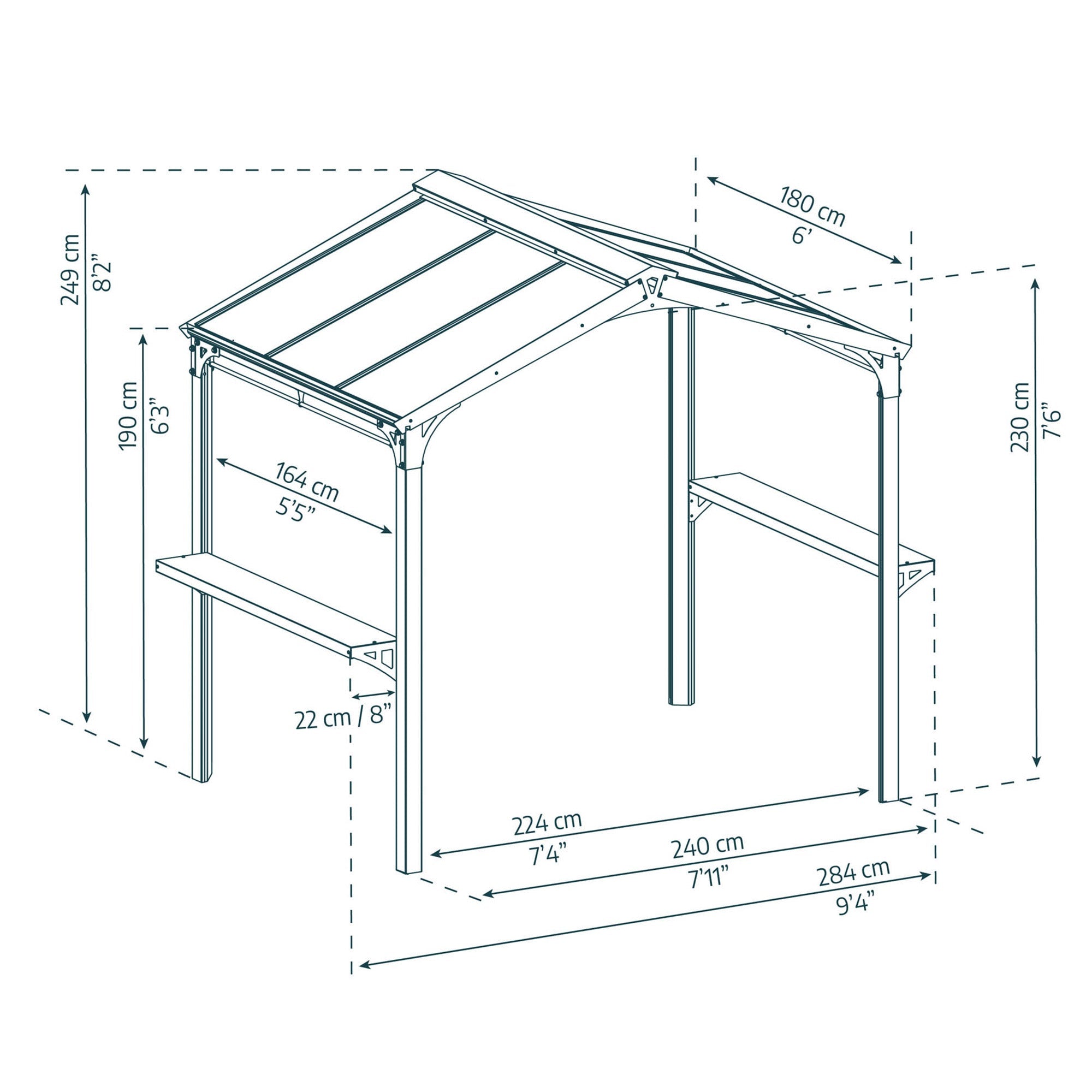 Canopia by Palram Austin BBQ Gazebo