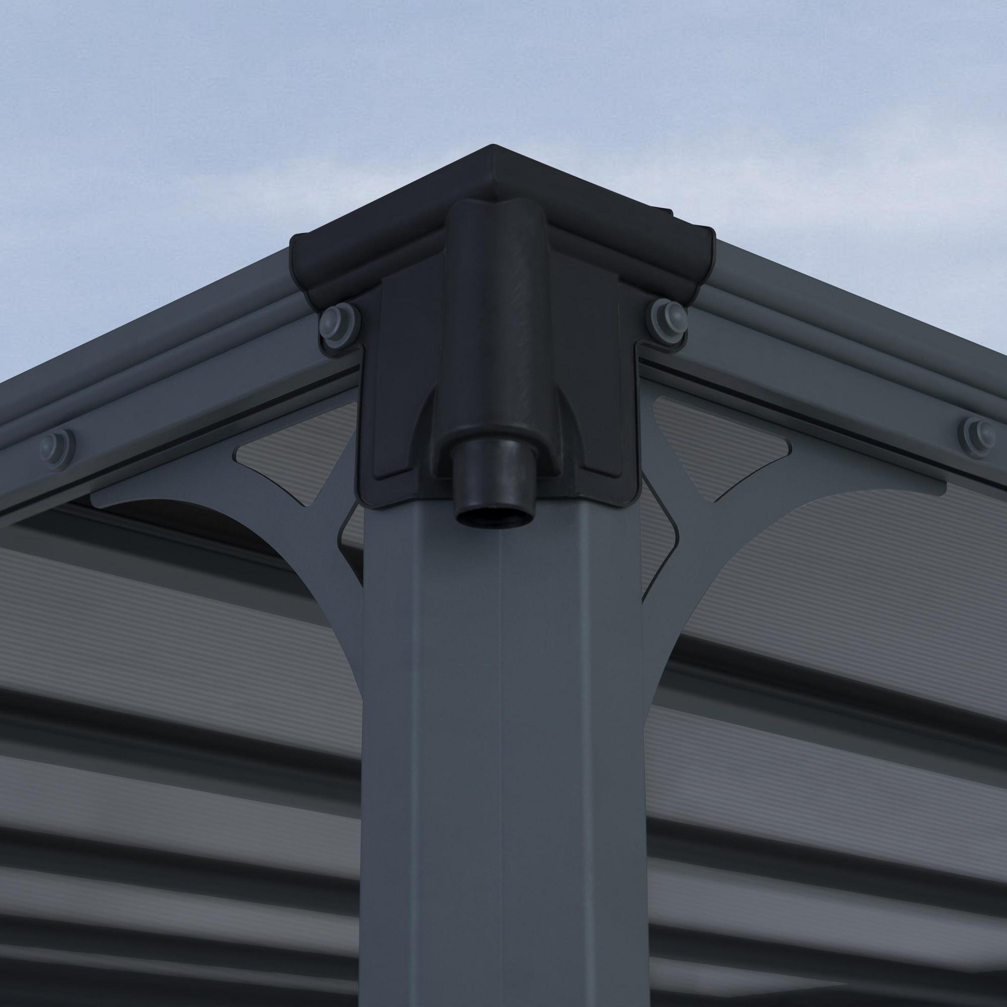 Canopia by Palram Milano 10 x 10 Garden Gazebo - Grey