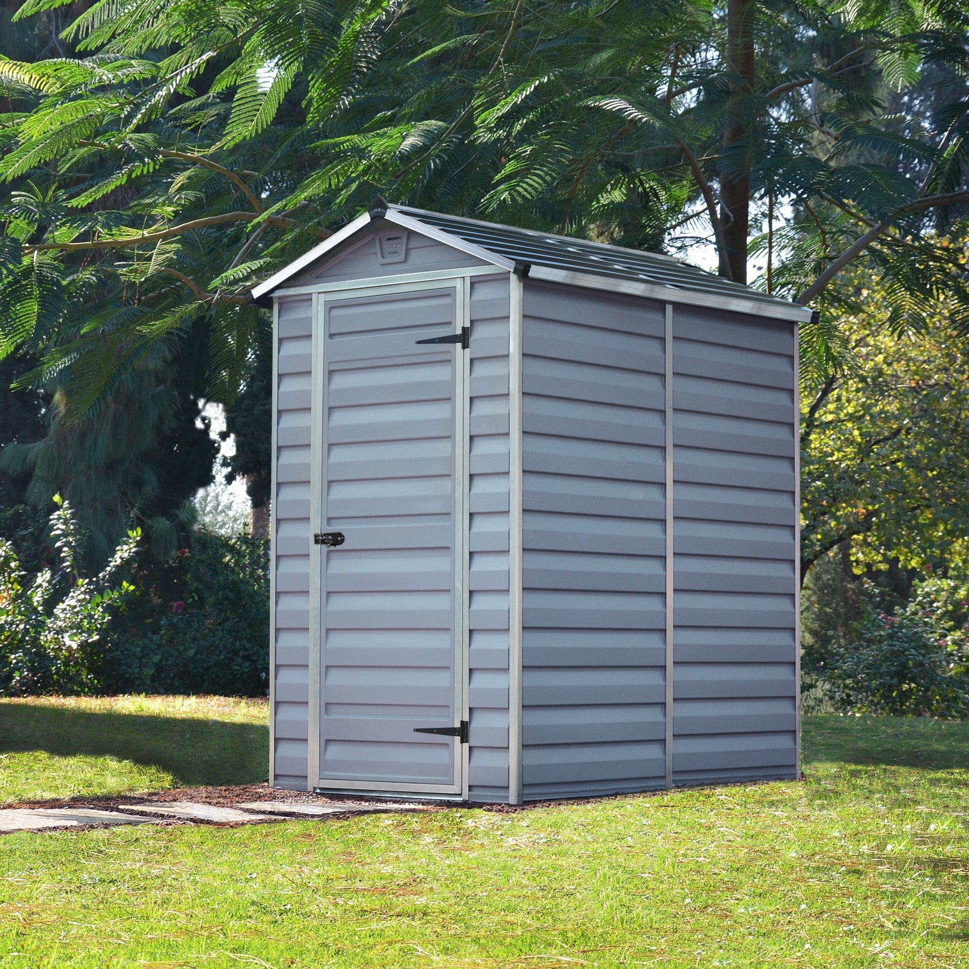 Canopia by Palram Skylight Plastic Shed - Grey