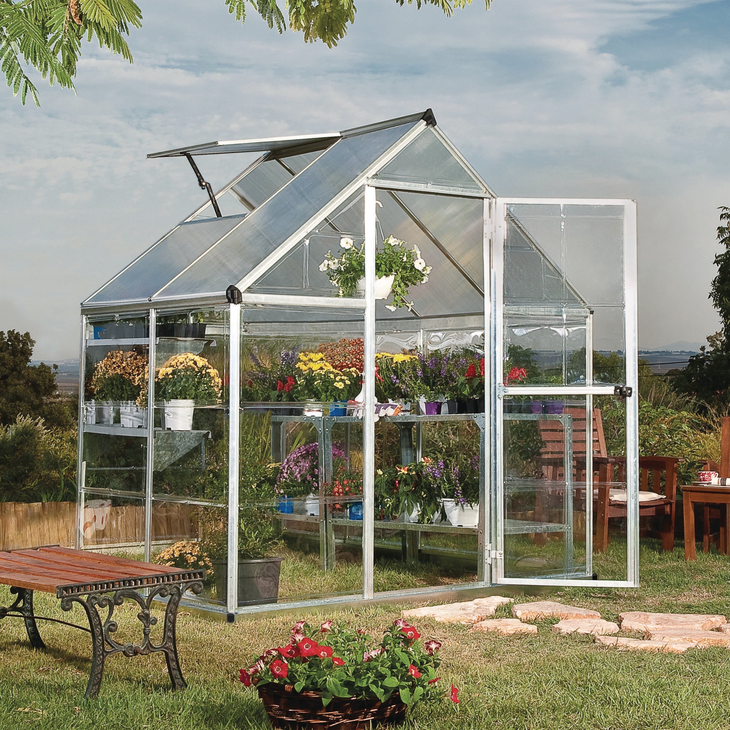 Canopia by Palram Hybrid Greenhouse Silver