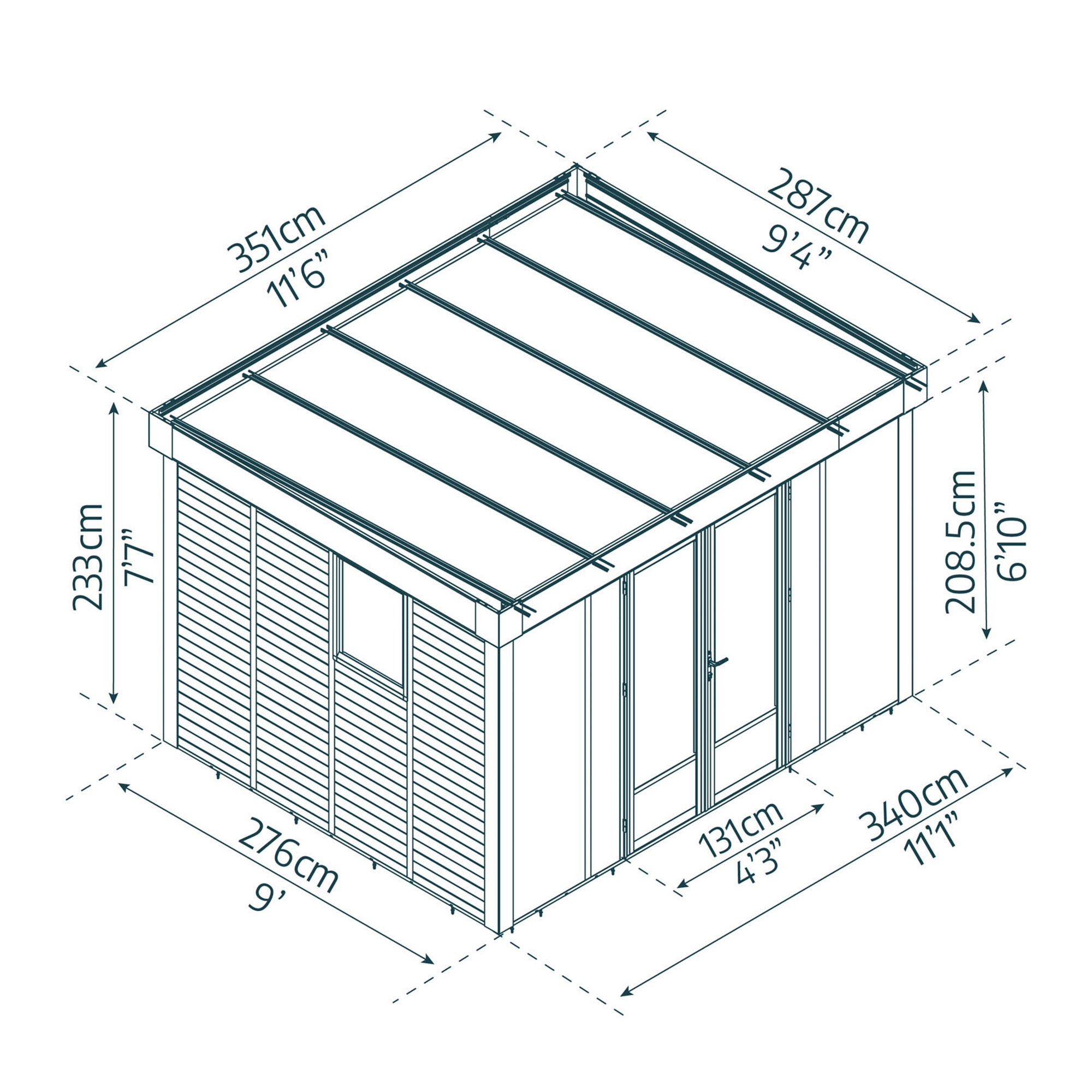 Canopia by Palram 10 x 12 Copenhagen Garden Studio