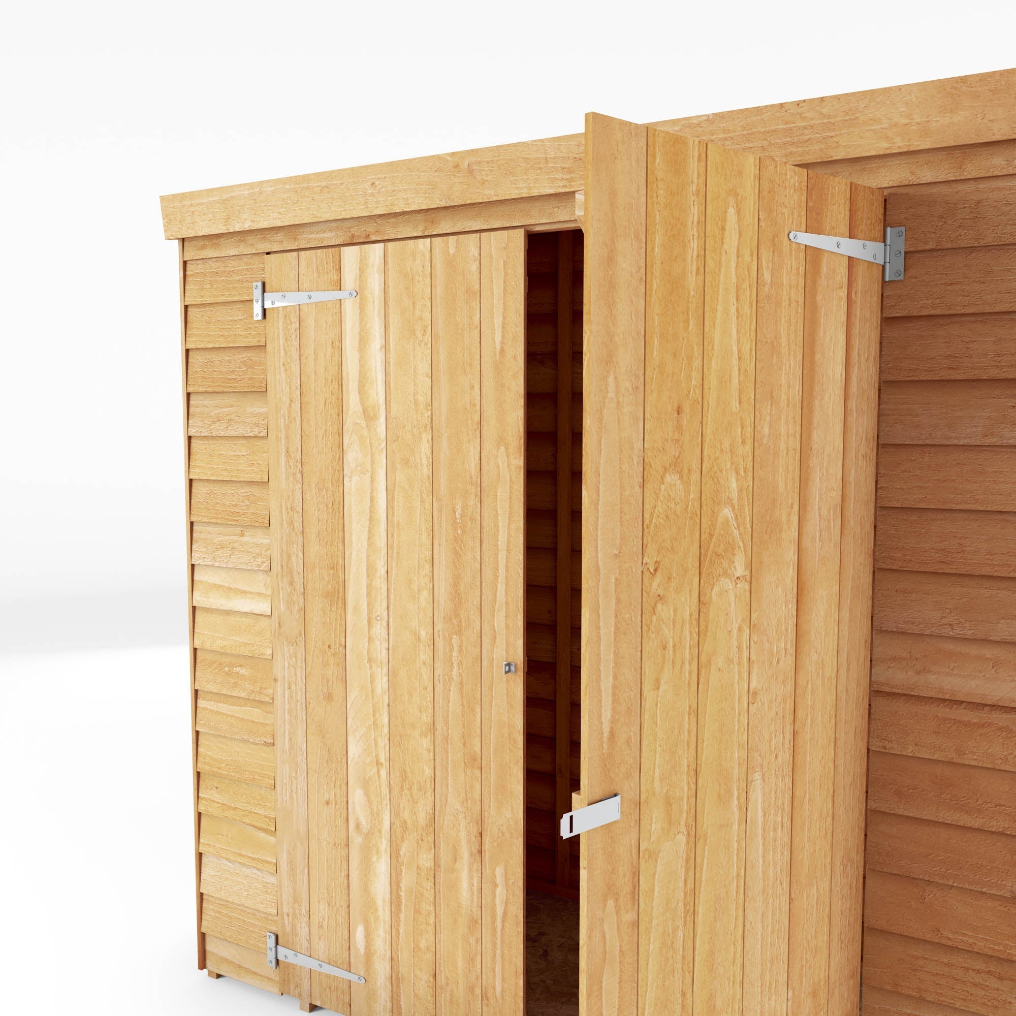 6 x 2'6 Value Overlap Double Door Pent Storage Shed