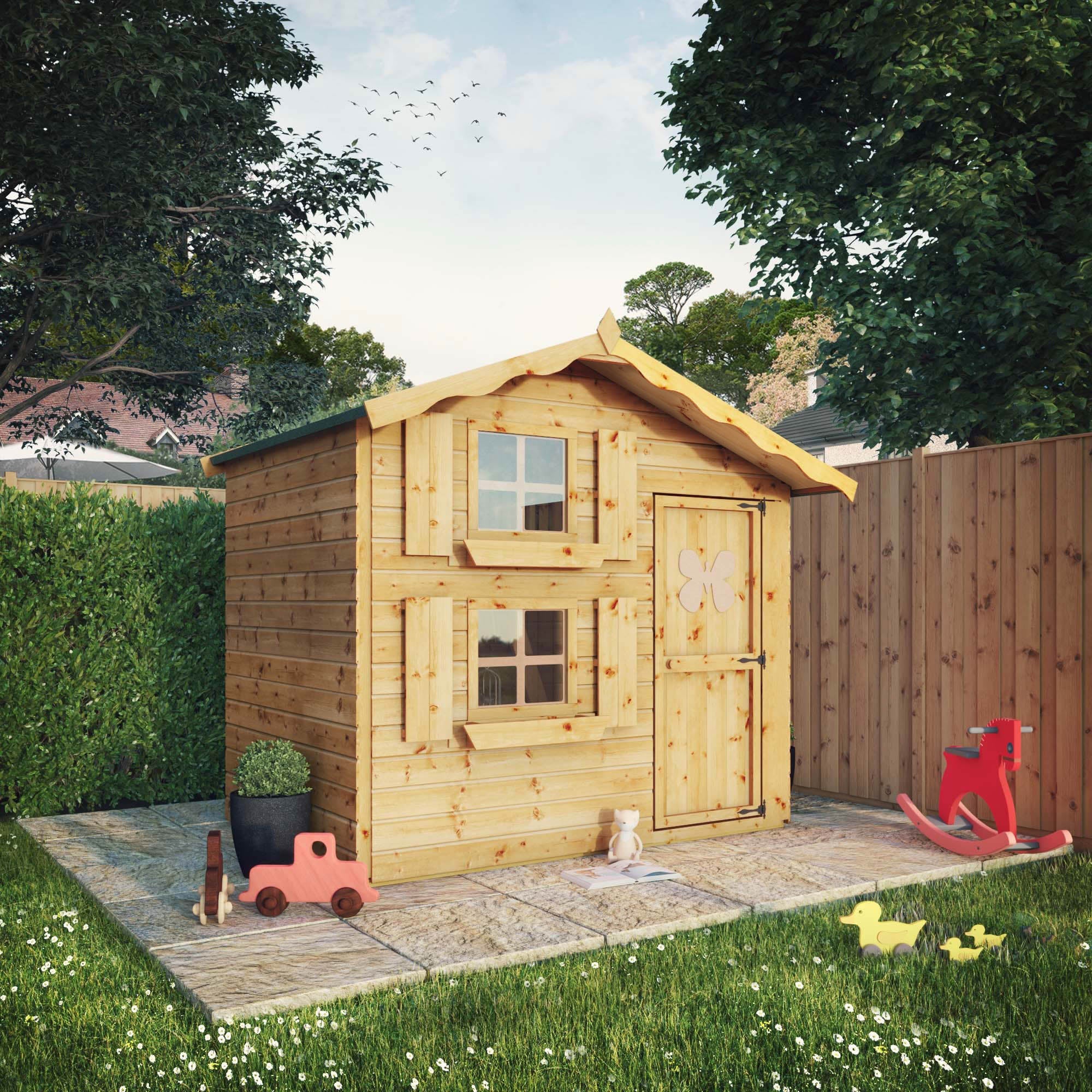 A double storey playhouse for children
