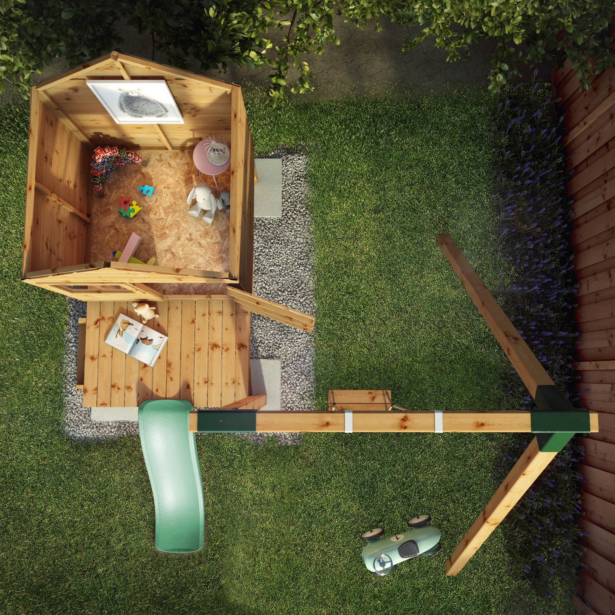Snug Playhouse with Tower & Activity Set