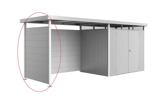 Side Wall for Side Canopy for Biohort Shed