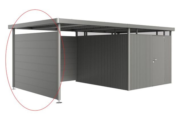 Side Wall for Side Canopy for Biohort Shed