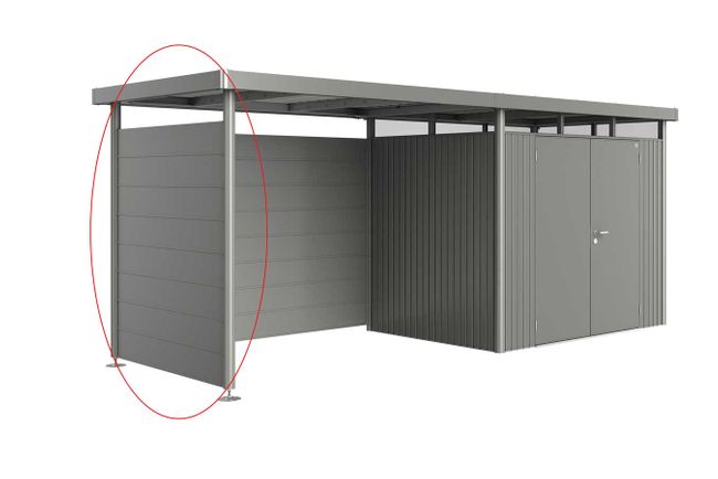 Side Wall for Side Canopy for Biohort Shed