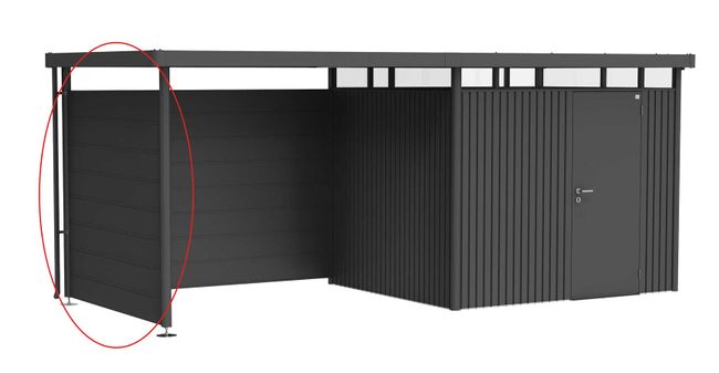 Side Wall for Side Canopy for Biohort Shed