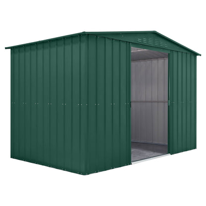 Globel Green Apex Metal Shed