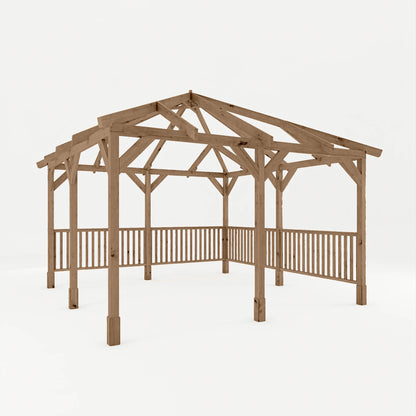 4m x 4m Pressure Treated Gazebo