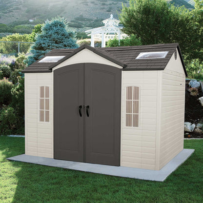 Lifetime Outdoor Storage Shed with Side Entry