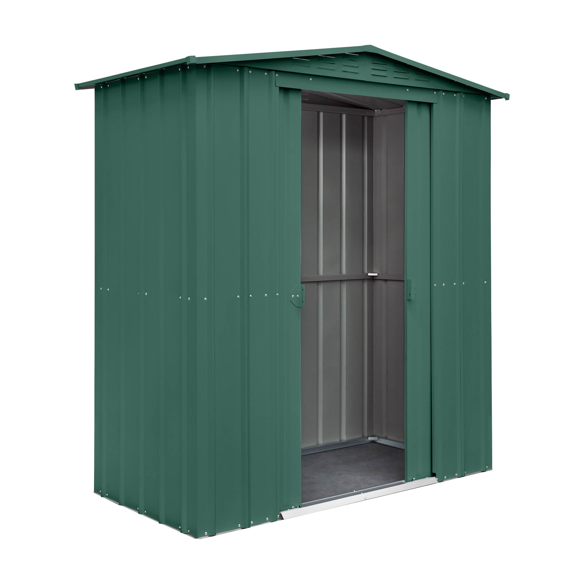Globel Green Apex Metal Shed