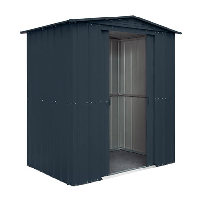 Globel Grey Apex Metal Shed