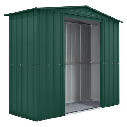 Globel Green Apex Metal Shed