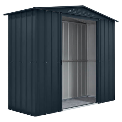 Globel Grey Apex Metal Shed