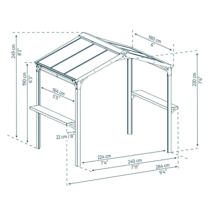 Canopia by Palram Austin BBQ Gazebo