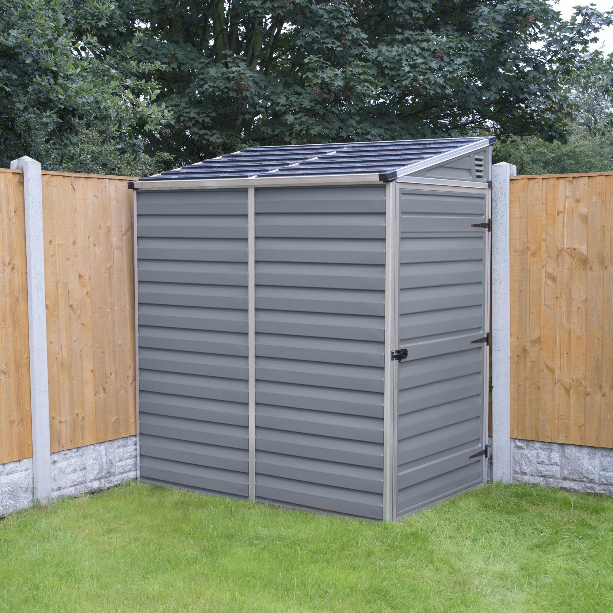Canopia by Palram 6 x 4 Skylight Pent Shed - Grey