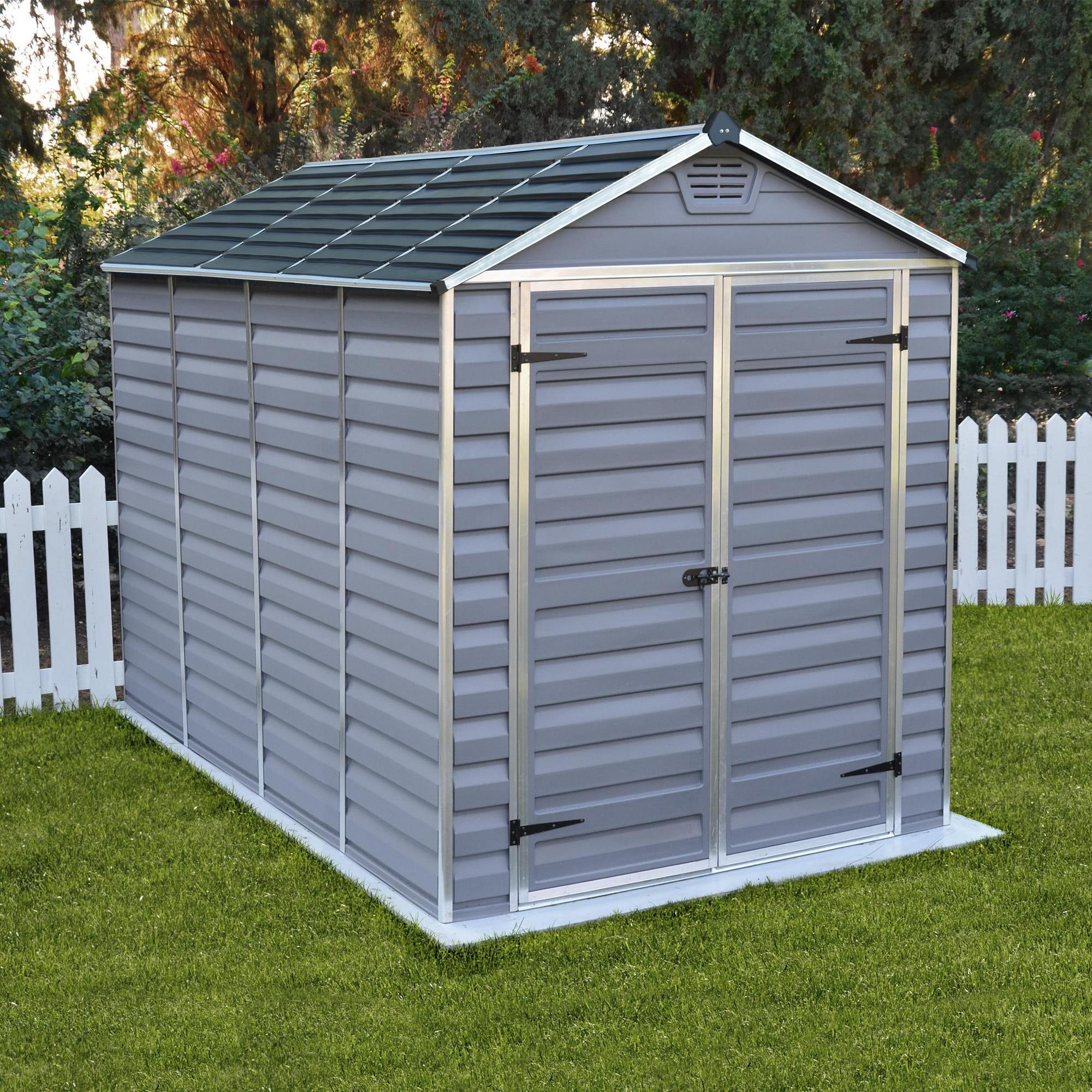 Canopia by Palram Skylight Plastic Shed - Grey