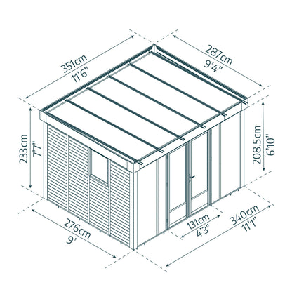 Canopia by Palram 10 x 12 Copenhagen Garden Studio