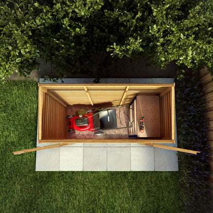 6 x 2'6 Value Overlap Double Door Pent Storage Shed