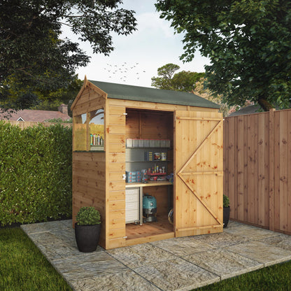 Shiplap Reverse Apex Wooden Shed